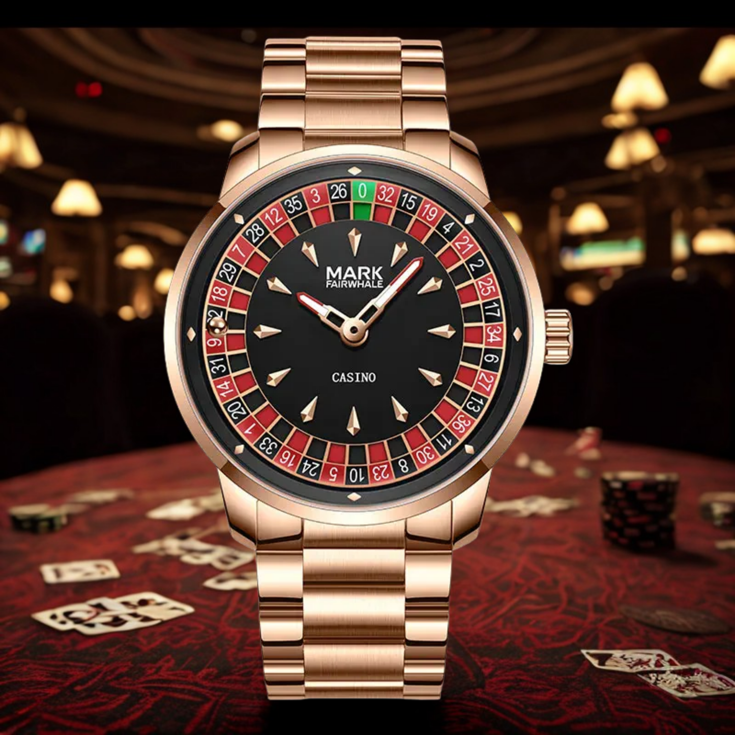 Reloj de ruleta giratoria