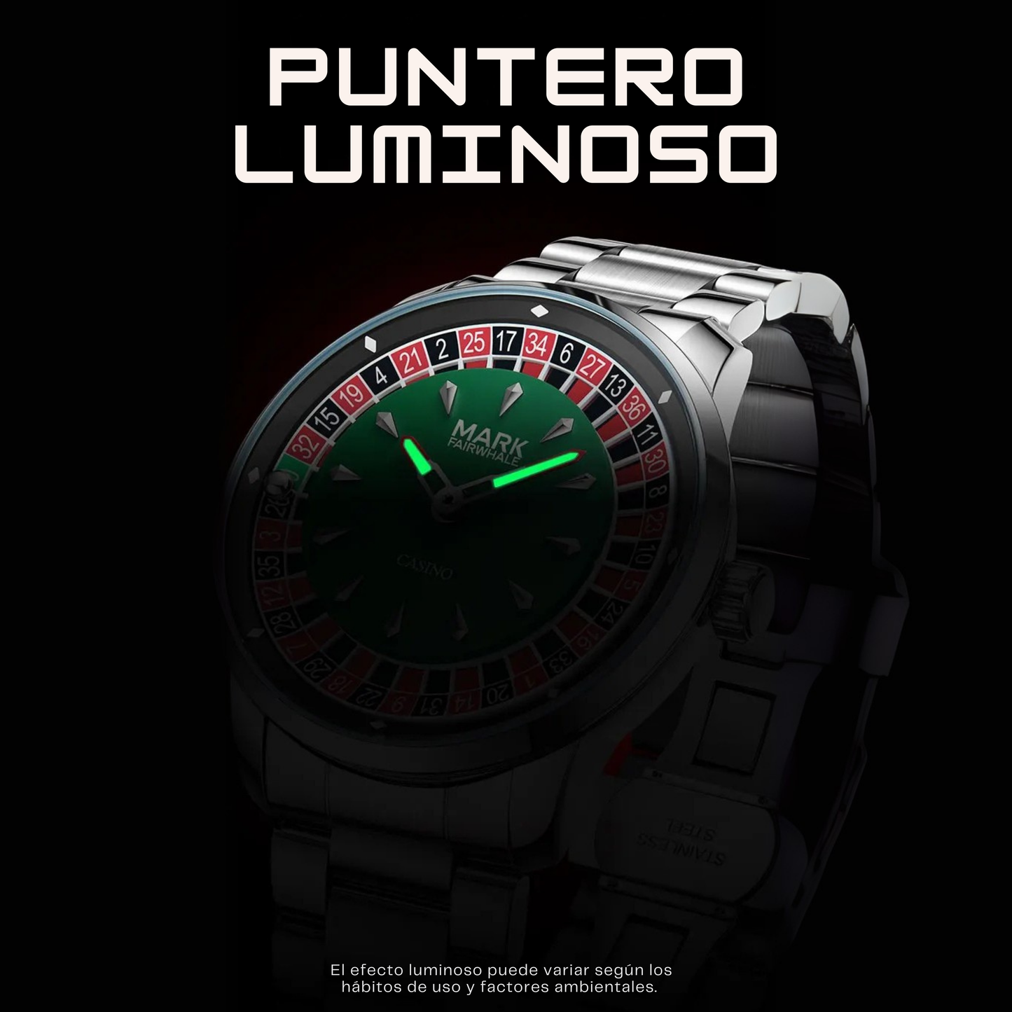 Reloj de ruleta giratoria