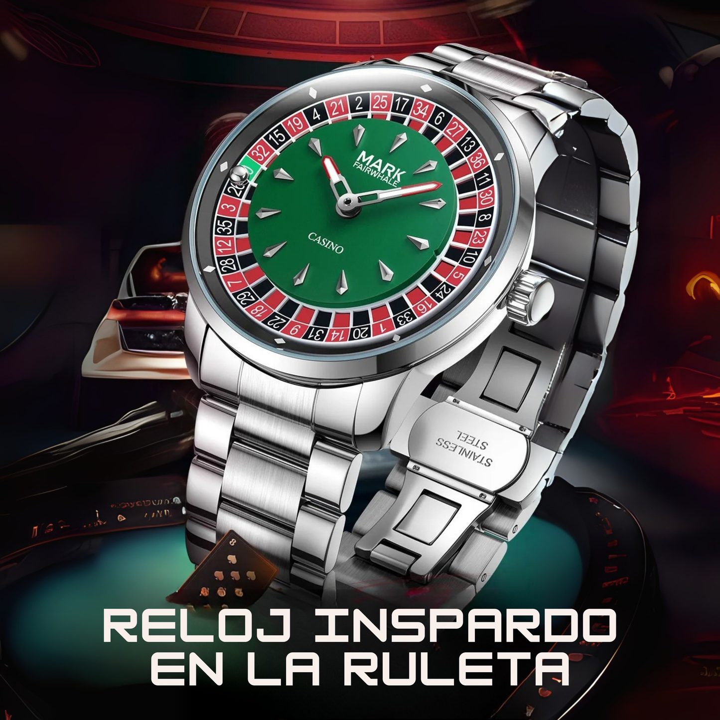 Reloj de ruleta giratoria